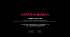 Desktop Screenshot of coaxdreams.com