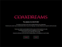 Tablet Screenshot of coaxdreams.com